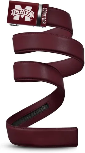 Vista 70 de Mission Belt Con licencia oficial de la NC Alabama Crimson Tide Crimson Tide (Cuero Negro)