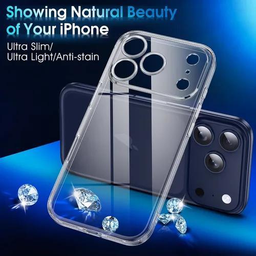 Vista 405 de Supdeal Funda cristalina transparente para iPhone 11, [No se amarillea] [Protección de la cámara] [Probado contra caídas de grado militar] Funda