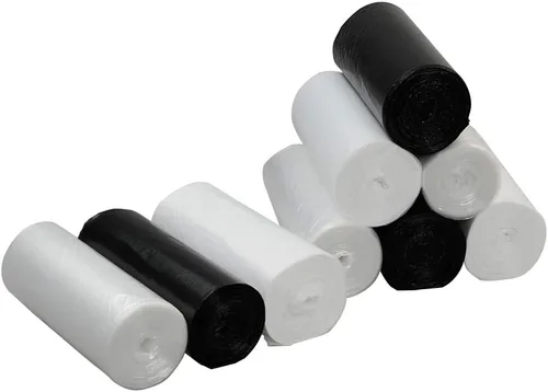 Vista 7 de Bolsas de basura pequeñas de 3 galones, 225 unidades, negras, transparentes y blancas