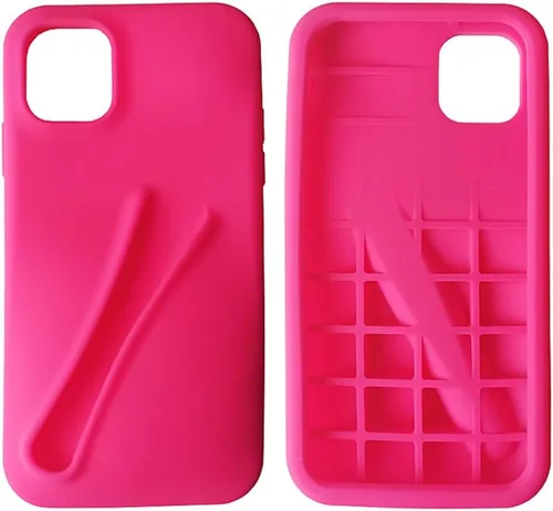 Vista 7 de Funda con soporte de brillo de labios para iPhone 8, funda de brillo de labios, esmalte de labios, elegante funda de silicona para mujeres y niñas