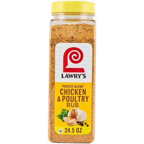 Vista 9 de Lawry's Mezcla Perfecta Rub de Pollo y Aves de Corral, 24.5 oz (Paquete de 6)