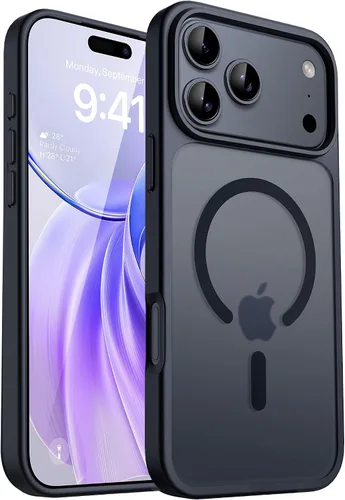 Vista 8 de CACOE Funda magnética para iPhone 12 y iPhone 12 Pro de 6.1 pulgadas - Compatible con MagSafe y soporte magnético para teléfono en el automóvil,