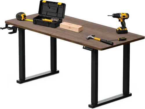 Vista 11 de 63" Dual-Motor Electric Height Adjustable Workbench Negro