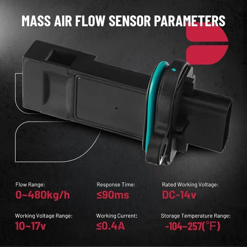 Vista 5 de Medidor de flujo de aire masivo Sensor MAF 245-1314 MAS0321 12671624 Compatible con Buick Encore 13-17 Caprice 13-14 Trax 15-17 Verano Sonic Cruze