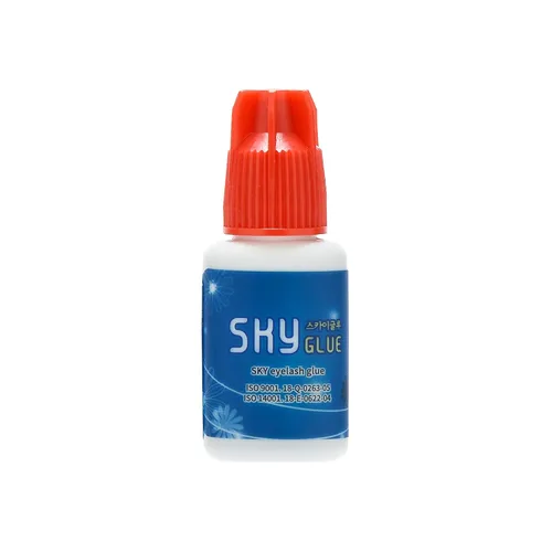 Vista 4 de Sky Glue KBS - Extensiones de pestañas de larga retención para 2 botellas, pegamento Sky S+ 0.2 onzas líquidas, color negro profesional, 1-2