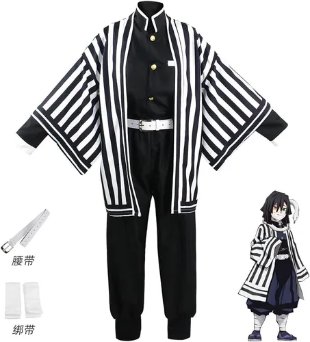 Vista 6 de Disfraz de Iguro para cosplay, kimono, uniforme completo de Iguro
