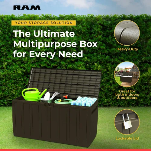 Vista 2 de Ram Quality Products Cubierta de plástico de 71 galones para almacenamiento
