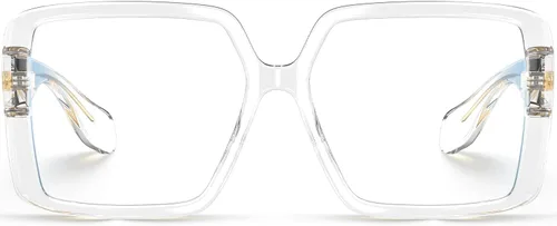 Vista 9 de VISOONE Gafas de bloqueo de luz azul TR90 de gran tamaño, accesorios de moda, sin receta para mujeres, Harvard