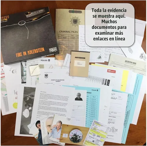 Vista 8 de Fire in Adlerstein Case Files - Juego de detectives con evidencia, mayores de 14 años