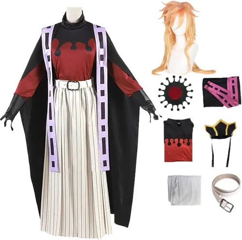 Vista 7 de Douma - Disfraz de kimono para cosplay, traje de uniforme de Douma, traje de Halloween