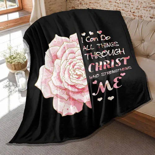 Vista 29 de Mantas de versículo bíblico de franela de felpa suave para niños, manta ligera para aire acondicionado para niños, decoración de sofá, habitación