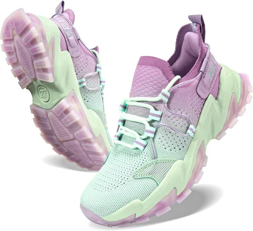 Vista 6 de Yelang Zapatos para caminar para mujer, tenis, enfermería, trabajo, viajes, al aire libre, zapatos deportivos casuales