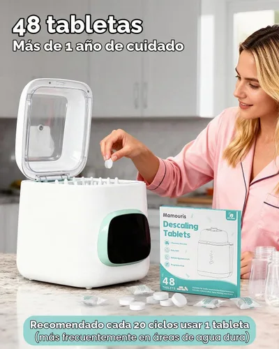 Vista 7 de Tabletas descalcificadoras para lavadora de biberones, tableta
