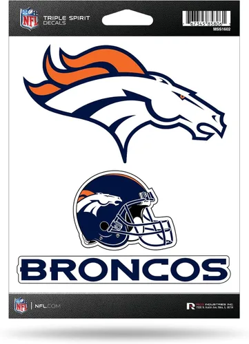 Vista 47 de Rico Industries NFL Football Triple Spirit Stickers Hoja de calcomanías triples