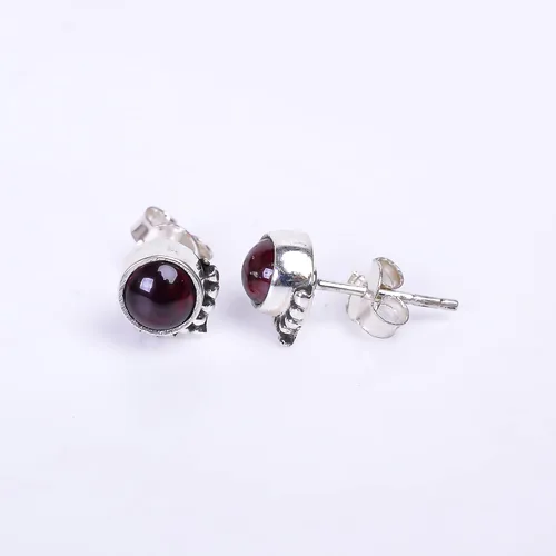 Vista 58 de Round Gemstone Stud Design 2