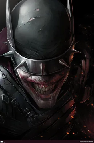 Vista 9 de Trends International DC Comics The Batman Who Laughs - Póster de pared de cara, 14.725 x 22.375 pulgadas, versión enmarcada de madera de granero