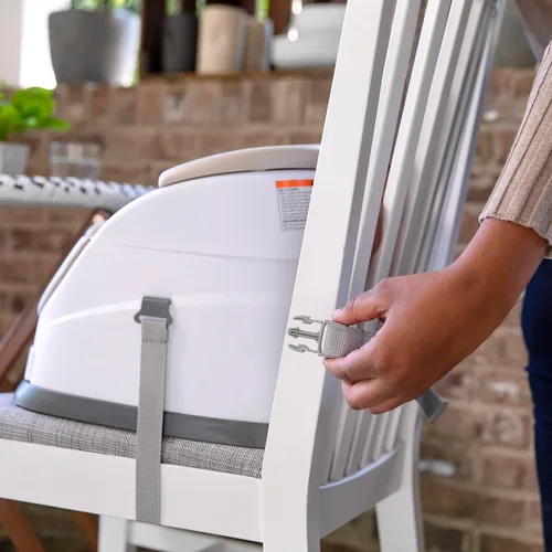 Vista 10 de Ingenuity Asiento base para bebé 2-en-1 con bandeja auto-guardable para alimentación y piso - Cashmere
