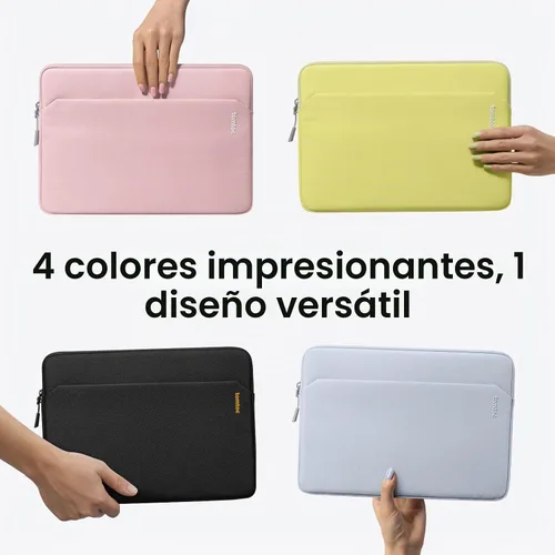 Vista 8 de tomtoc Funda delgada de ajuste personalizado para MacBook Neo A18 Pro A3404 de 13 pulgadas, resistente al agua, con bolsillo para accesorios Funda
