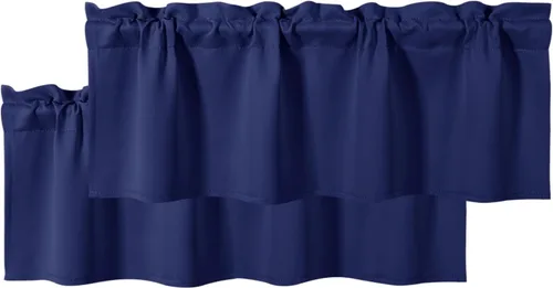 Vista 32 de DWCN Cenefa para ventana de cocina, con bolsillo para barra, para ventana, sala de estar/sótano, 36 x 16 pulgadas de largo, 1 panel, beige