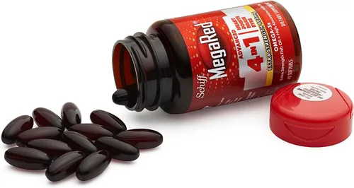 Vista 9 de Suplemento de aceite de pescado y kril Omega-3 Megared 900mg - MegaRed avanzado 4 en 1, 60 cápsulas blandas, 2 veces más Omega-3, suplemento
