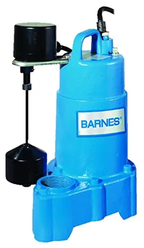 Vista 8 de Barnes 112549 Modelo SP33A Bomba de sumidero sumergible – Alta eficiencia para uso residencial, impulsor de vórtice de hierro fundido, 1/3 HP, 3000