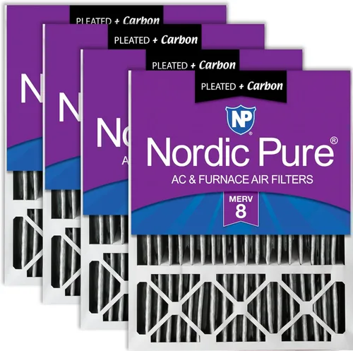 Vista 43 de Nordic Pure 20 x 25 x 5 (tamaño real: 19 3/4 x 24 3/4 x 4 3/8) Lennox X6673 X6675 Filtro Merv 8 de repuesto para reducción de olores 2