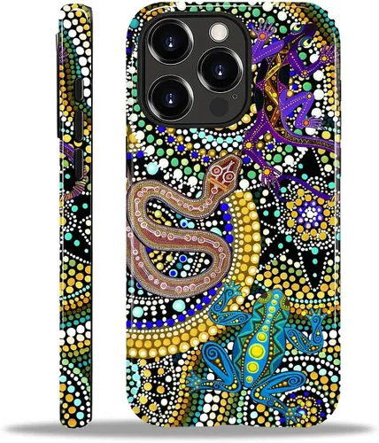 Vista 37 de Funda para iPhone 11, resistente híbrida 2 en 1, protección completa contra golpes con acabado brillante, diseño de collage de tela a cuadros