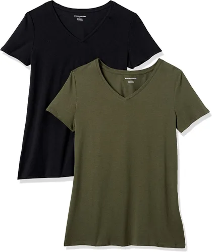 Vista 283 de Amazon Essentials Women's Regular-Fit Short-Sleeve Crewneck T-Shirt