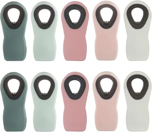 Vista 14 de Clips para pan, clips para bolsa, clips magnéticos, clips para chips, clips para bolsa, clips de alimentos para paquetes de alimentos, clip