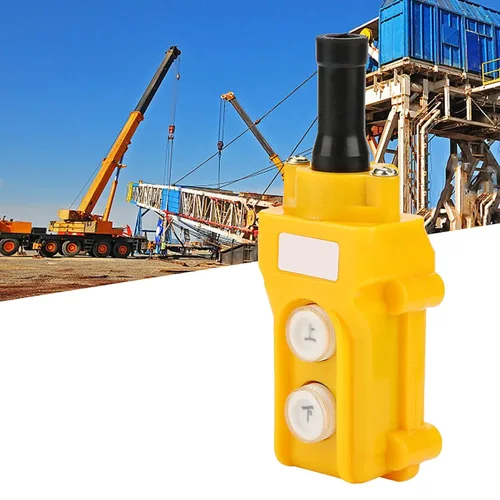 Vista 6 de Hilitand Interruptor de botón de elevación Controlador colgante de elevación de cadena de grúa AC 250-500V COB-61 Up Down Switch Control Station