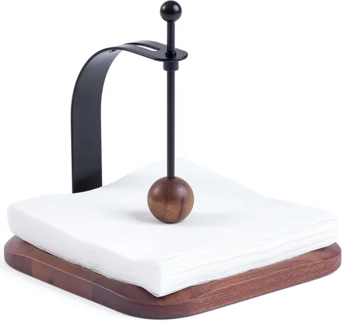 Vista 10 de Portaservilletas de Haya Norteamericana para Mesa - Portaservilletas de Cóctel de Madera Estilo Nórdico que se Ajusta a Servilletas de 5-7