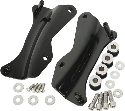 Vista 7 de Kit de equipaje King Tour Pack + estante de montaje de dos piezas + hardware de acoplamiento + kit de portaequipajes superior para Harley Davidson