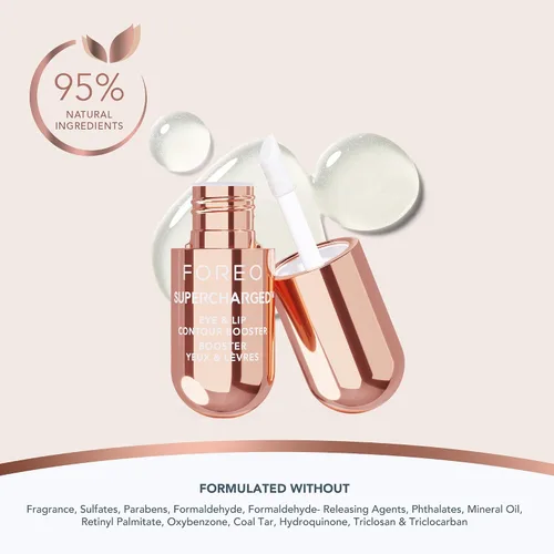 Vista 3 de FOREO SUPERCHARGED - Suero potenciador de contorno de ojos y labios, gel conductor, suero de niacinamida, suero antienvejecimiento, tratamiento