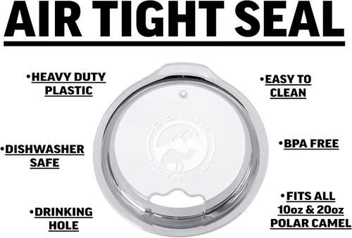 Vista 2 de Rogue River Tactical Tapa de repuesto Polar Camel para vasos de acero inoxidable de 20 onzas
