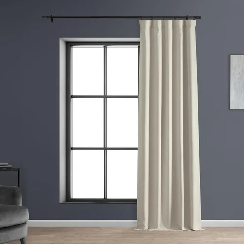 Vista 9 de HPD HALF PRICE DRAPES Cortinas opacas sólidas con aislamiento térmico para dormitorio, cortina de 84 pulgadas de largo (1 panel), cortinas opacas