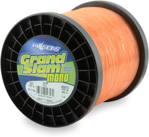 Vista 41 de Sedal de Pesca de Monofilamento HI-SEAS Grand Slam - Fuerte y Resistente a la Abrasión en Transparente, Rosa, Verde, Azul Ahumado, Amarillo Amarillo