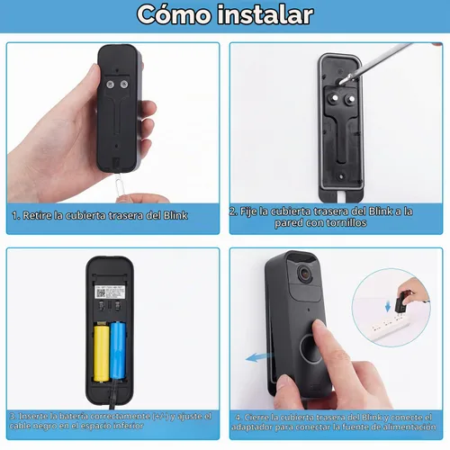 Vista 4 de Adaptador de corriente para Blink Video Doorbell de 1ª generación (repuesto de batería), no para timbre de batería Blink 2K+, timbre de video Blink