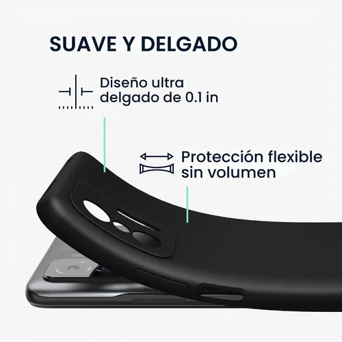Vista 2 de kwmobile Funda compatible con Xiaomi 11T/11T Pro - Funda protectora de silicona TPU suave y delgada - Negro