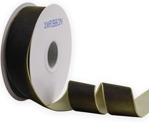 Vista 41 de Cinta de terciopelo negro de un solo lado, carrete de 1 pulgada por 10 yardas