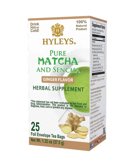 Vista 8 de Hyleys Bolsas de té Matcha con citronela, 25 bolsas de té (té verde japonés puro matcha wellness)