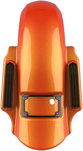 Vista 32 de Advanblack Dominator - Guardabarros trasero estirado para Harley Davidson Touring 2014+, deslizamiento de treet, Road Glide