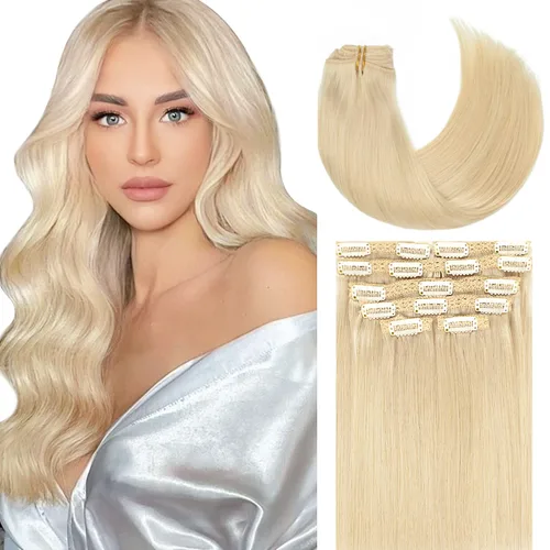 Vista 39 de Lacer Extensiones de cabello humano Remy sin costuras, color negro #1, ultra fino, doble trama de poliuretano, invisible, 7 unidades, 4.33 oz
