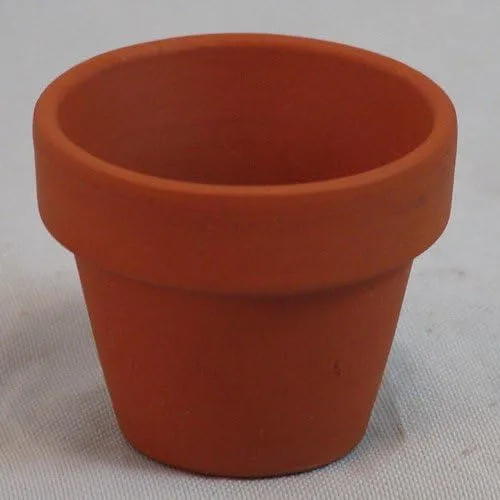 Vista 3 de Macetas de arcilla de 1 pulgada X 3/4 pulgadas, 10 unidades, ideal para plantas y manualidades
