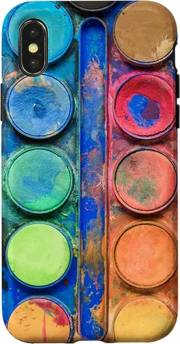 Vista 5 de Caja de paleta de pintura de acuarela - Funda de regalo divertida para artista/pintor/arte para iPhone 17