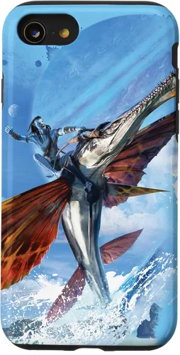 Vista 18 de iPhone 16 Avatar: El camino del agua Jake Sully Riding Skimwing Funda pintada