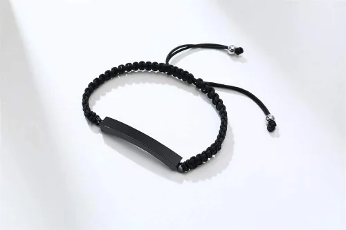 Vista 69 de Pulsera de urna personalizada para cenizas, recuerdos de joyería de cremación para mujeres y hombres, pulsera ajustable de cuerda tejida hecha a