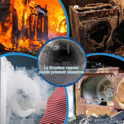 Vista 7 de Kit de cepillo para limpiar ventilación de secadora de 15 pies, cepillo para chimenea de durabilidad multi-escena con varilla de nylon flexible