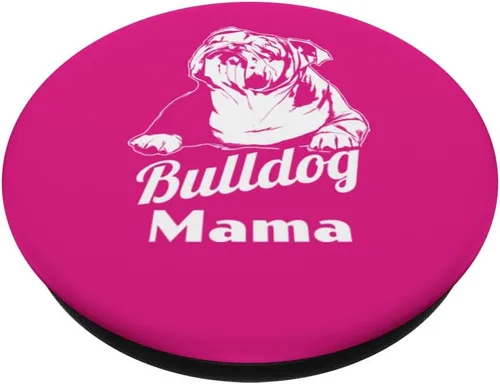 Vista 2 de PopSockets de Bulldog Mama PopSockets intercambiables PopGrip
