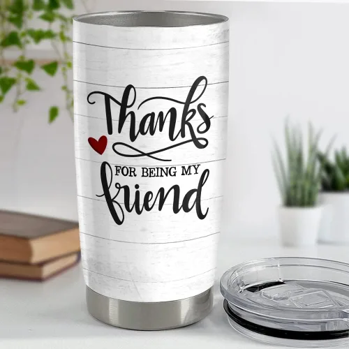 Vista 3 de SANDJEST Taza personalizada para mejor amiga Definición de mejor amiga Tazas de 20oz 30oz con tapa, regalo para mujeres, niñas, mejores amigas