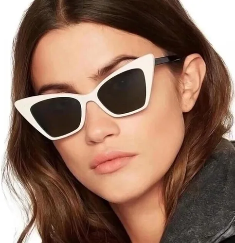 Vista 3 de FEISEDY Gafas de sol vintage Cateye Designer Shade UV400 Protección B4013, sunshine